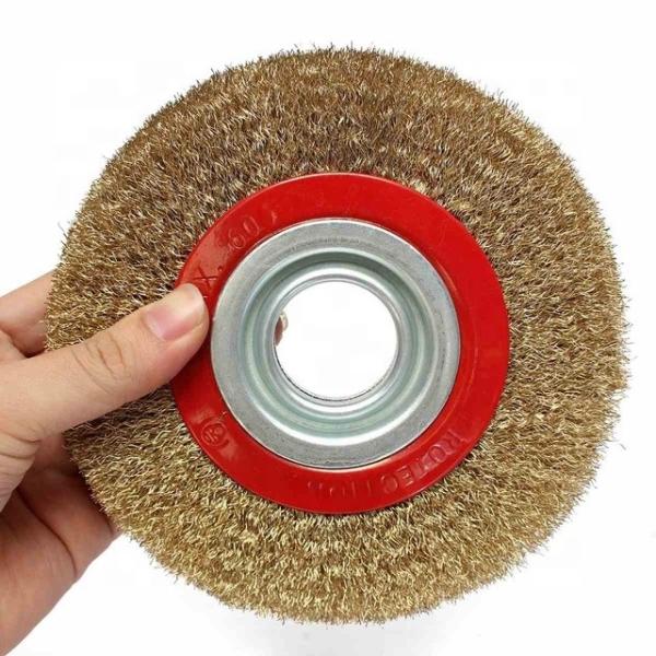 5 Inch Polishing Cleaning Crimped Wire Wheel Brush For Grinders