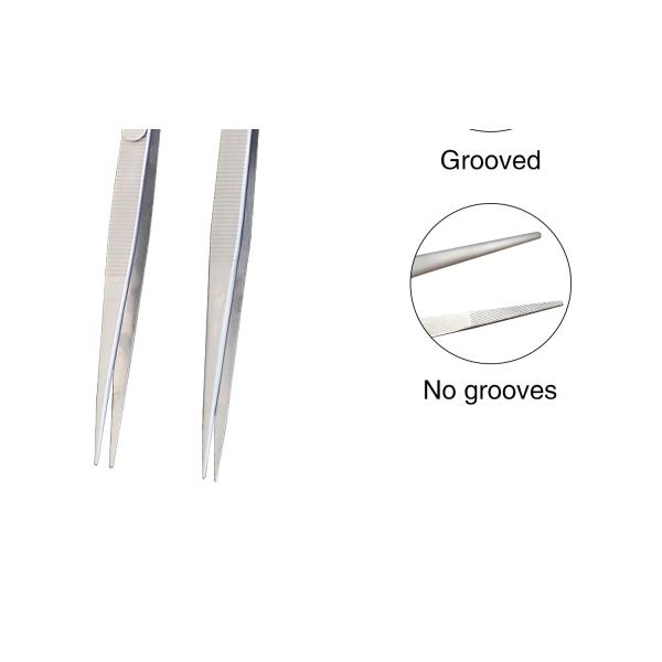 Stainless Steel Jewelry Tweezers Tools Anti Slip Pointed Fine