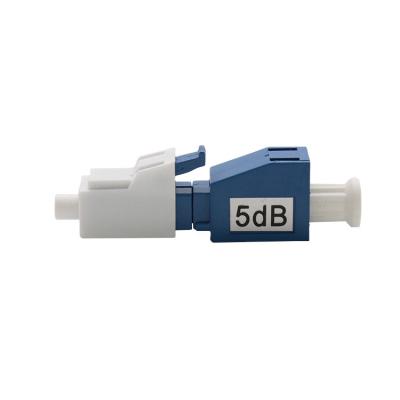 5dB Fixed Fiber Optical Attenuator Male To Female LC UPC