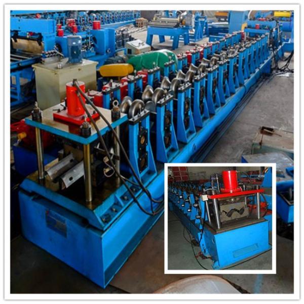 380V / 3PH / 50HZ Guardrail Roll Forming Machine For Colored Galvanized Steel Sheet