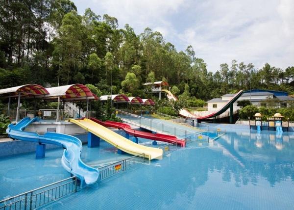 1.8m 200sq.M Family Hillside Combined Spiral Water Slide