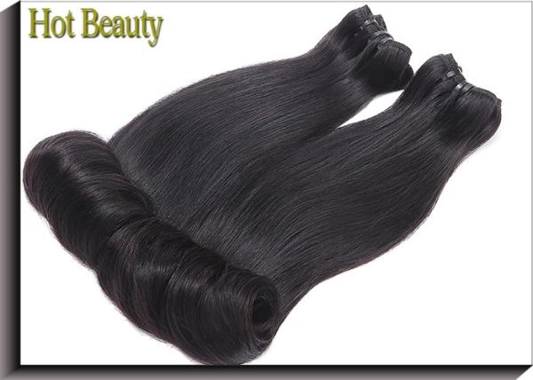 Fashion Egg Curl Remy Virgin Weft Hair Extensions For Silky No Chemical
