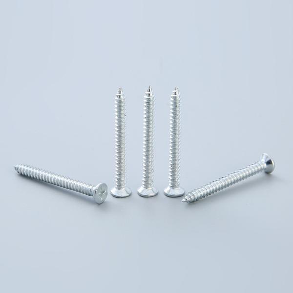NXF ASTM JIS EN 1008AL Carbon Steel S235JR  M1-M130 Galvanized Steel Countersunk Head Self Tapping Screws