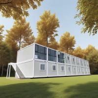 Casa de contenedores de paquetes planos Instalación rápida y fácil con una estructura de acero fuerte y duradera