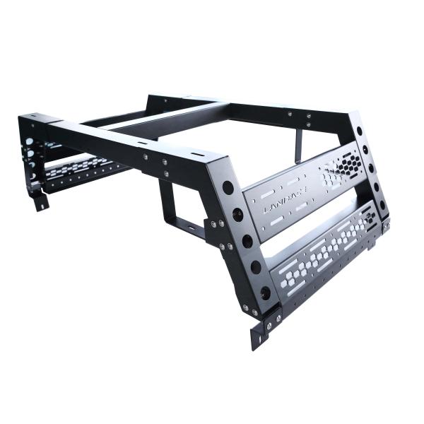 Ford Ranger Jeep Tacoma Tundra Hilux Truck Bed Rack with Adjustable and Silver Design