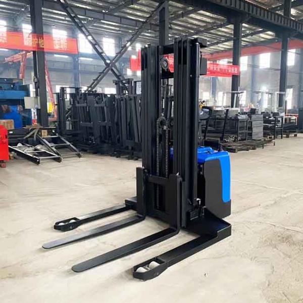 Standing Electric Straddle Pallet Stacker SGS Battery Operated Pallet Stacker