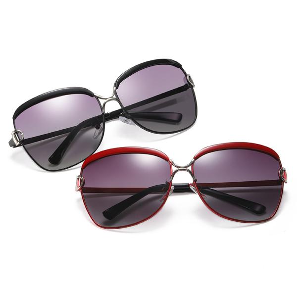 BSCI 145MM Women Polarized Vintage Big Frame Sunglasses Ladies Shades