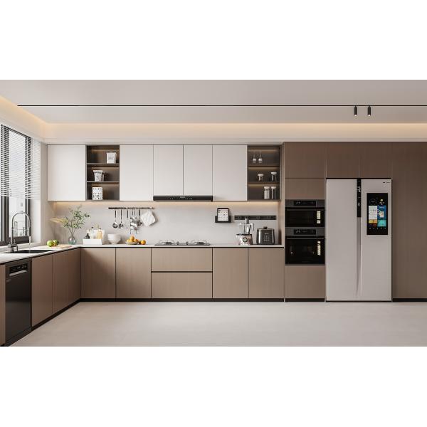 Manufacturer Cupboard Design Corner Freestanding Pantry Kitchen PVC Cabinets
