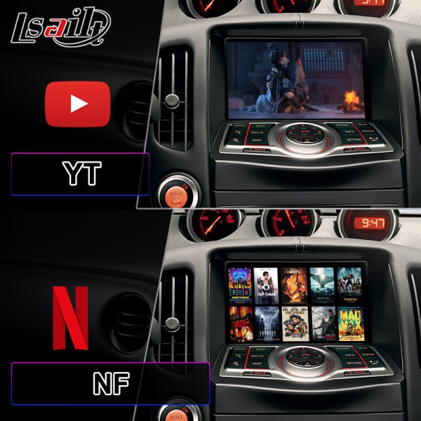 Lsailt 7 Inch Android Multimedia Video Interface Carplay Screen For Nissan 370Z