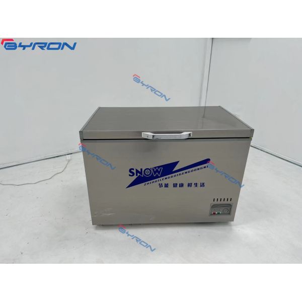 Stainless Steel Ice Cream Chest Freezer Supermarket Ice Cream Deep Freezer