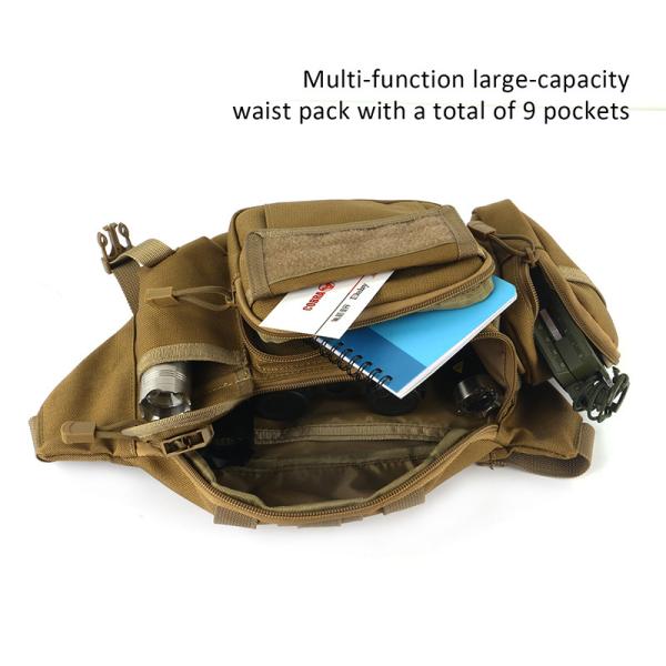 Outdoor Tactical Combination Pocket Waterproof Military Fanny Packs 40 Cm X 19 Cm X 13 Cm