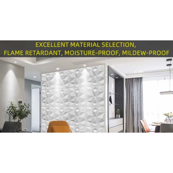 Luxury Living Room TV Background 500mm*50mm ПВХ 3D стена с современным дизайном