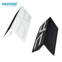 Lumière actionnée solaire 4pcs RVB IP65 6000K de mur de C.C 3.2V LED de cour