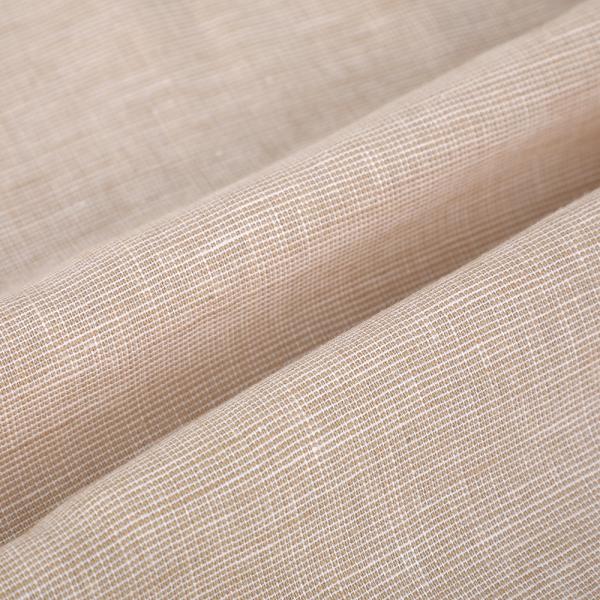 Direct Factory Sales Women's Clothing Organic Linen Cotton Yarn-Dyed Fabrics Solid Color Blouse T-Shirt Dress Woven Stretch