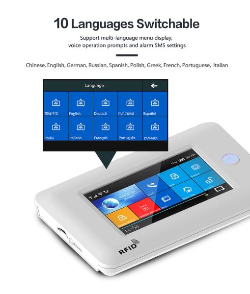 Homelife Security  Wifi+gsm Touch Screen Smart Intelligent Alarm System To The Elderly Or Patients