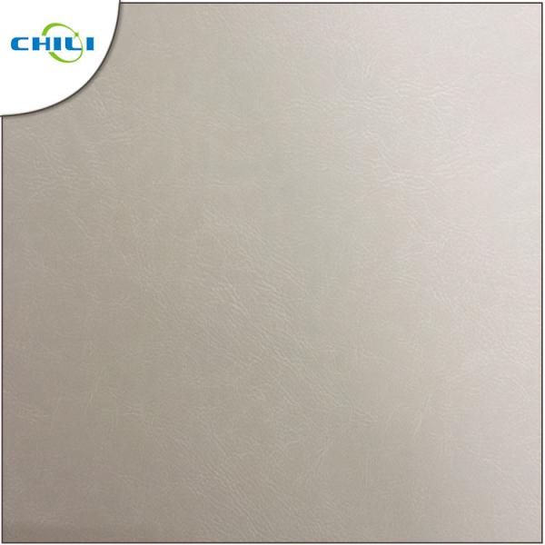 Red PU Leather Fabric , Leather Like Material High Elasticity Wear Resistant