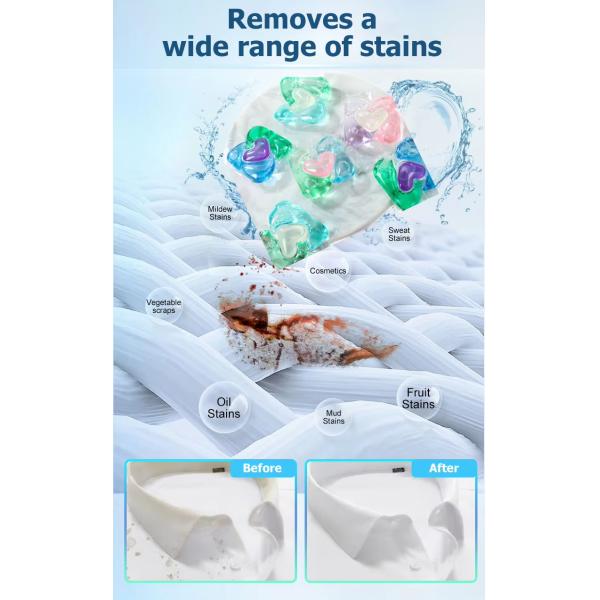 OEM Private Label 3 In 1 Washing Capsules Laundry Detergent Pods