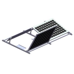 Premium Silver Ballasted Solar Mounting Systems / Flat Roof Solar PV Mounting