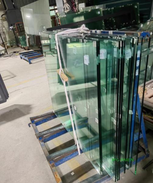Flat Curve 1/2'' 12mm Clear Tempered Toughened Hardened Glass For Railing Balustrade Balconies Patio