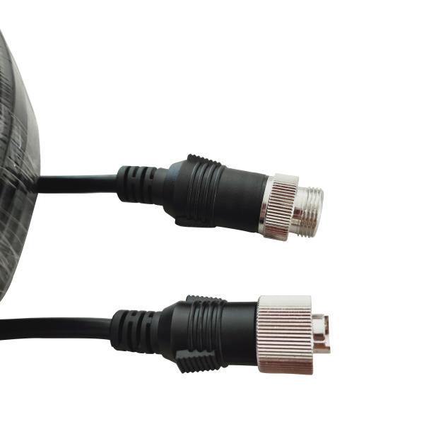 Plastic Connector 4 Pin Reverse Camera Cable For Electric Transport Vehicle