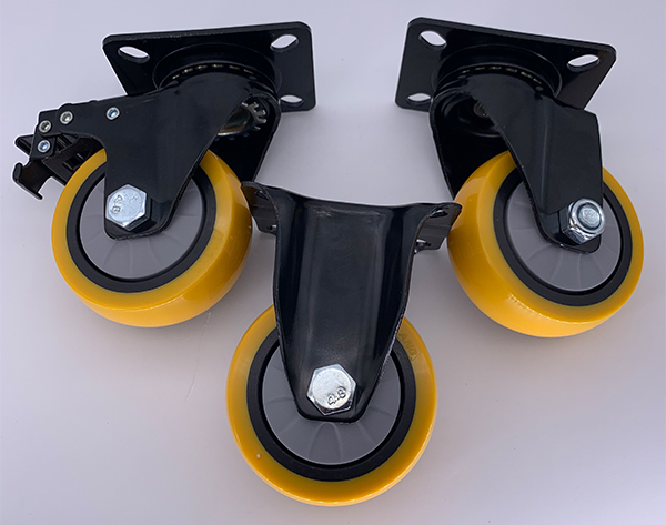 Колеса рицинуса 3 дюймов твердые промышленные