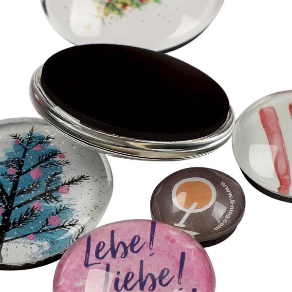 Clear Round Glass Pebble Magnets Refrigerator Magnet Souvenir