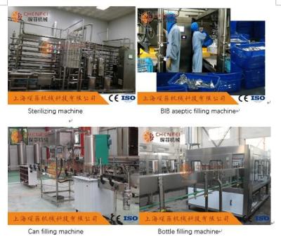 Citrus Orange Juice Beverage Processing Plant Aseptic Carton Bottle Type