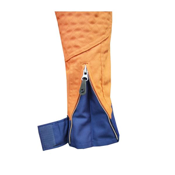 240GSM Navy Contrast Orange Work Coat 65% Polyester 35% Cotton Twill 2/1