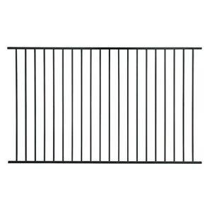 2000mm 3000mm Tubular Metal Fence 3 Rail Flat Top Aluminum Fence Guarding Safety