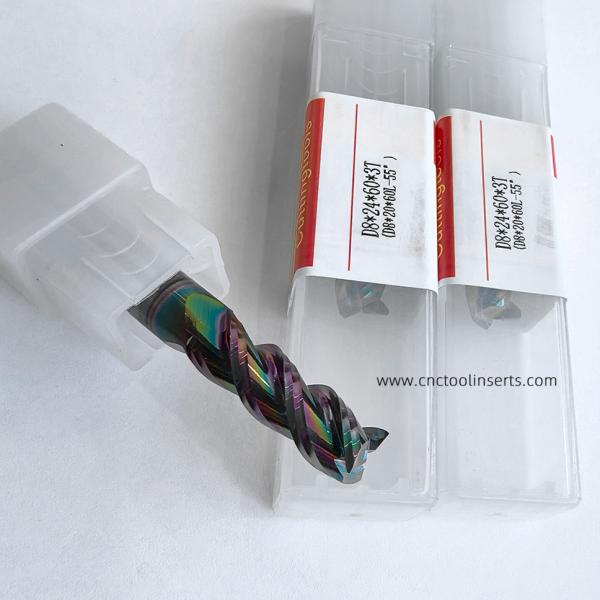 D8*20*60L-55° Outils de broyeur à extrémité de carbure pour pièces de transmissi