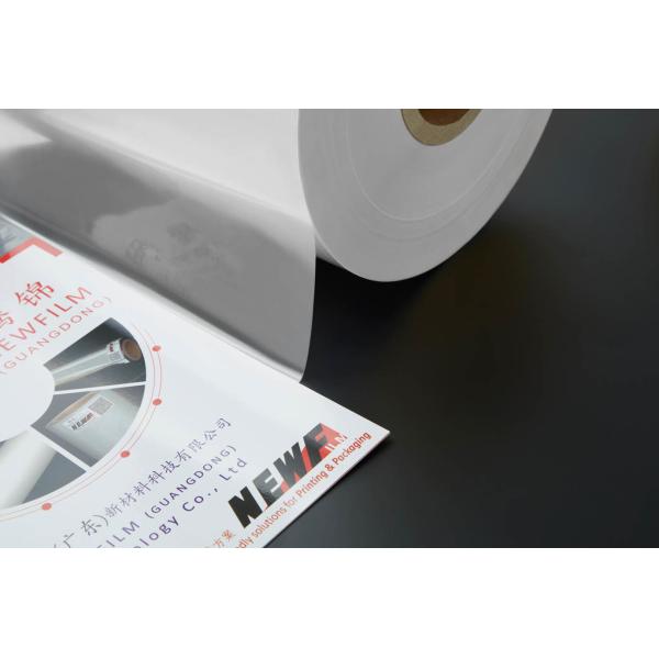 3600m Corona Treated BOPP Film Matte Thermal Lamination Film Roll Multiply Extrusion