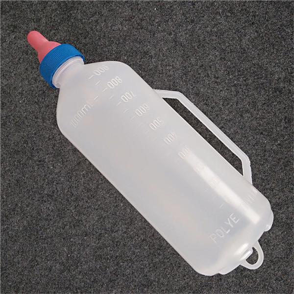 1000ml Convenient Hanging PP Goat Feeding Bottle with Soft Rubber Nipple