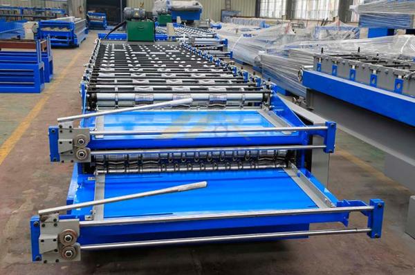 Rolo corrugado folha da dupla camada da folha 0.8mm de IBR que forma a máquina