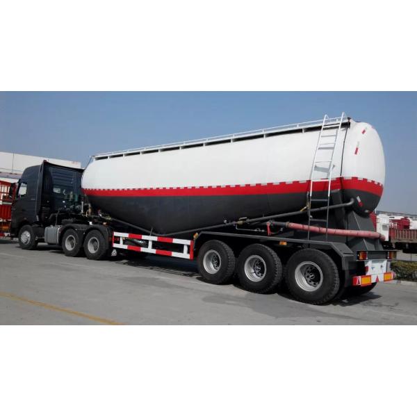 50M3 Bulk Cement Semi Trailer Trucks with 3 Pcs 13T Fuwa Brand Axles and Weichai engine Bohai Air compressor