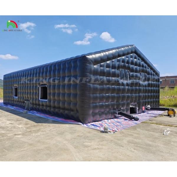 Commercial LED Black Disco Lighting Mobile Night Club Tent Inflatable Cube Party Tent Inflatable Nightclub