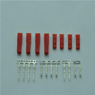 Red Color SYP Series Wire To Wire Connector 2 Pin 2.5mm Pitch Male / Female Terminal