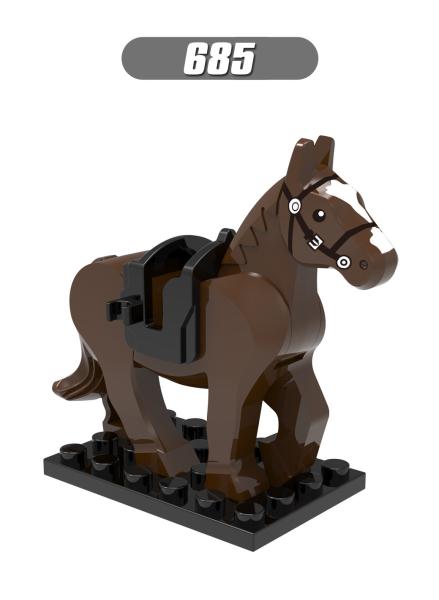 Plastic kids toys compatible with legoinglys action war horse mini figures