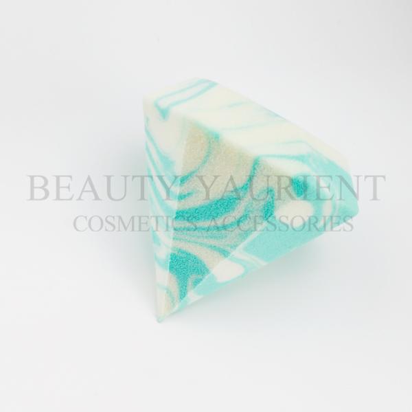 Diamond Shape Green Face Makeup Puff Sponge Super Soft Latex Free