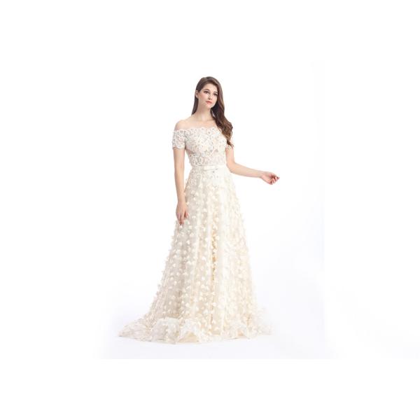 Back Bottom Sexy Vintage Banquet Dresses / Simple Formal Evening Gowns