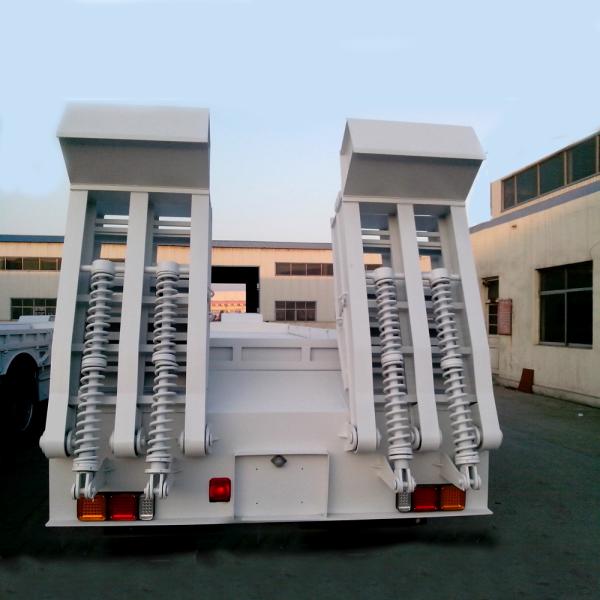 CIMC Heavy Duty Hydraulic Ladder Excavator Loader Transport Low Bed Semi Trailer