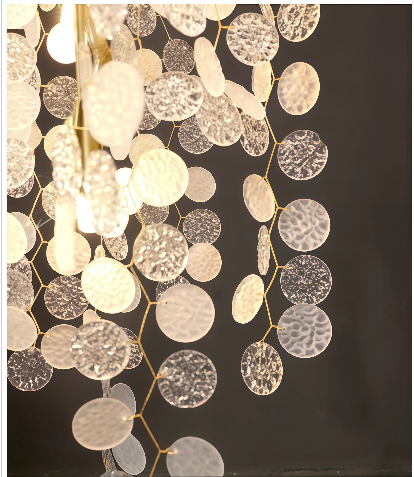 JYLIGHTING Art Tree‑Branch Cascade Crystal Glass Chandelier, Vertical Long Suspension Light for High‑ceiling Duplex, Hotel and Commercial Interior Decoration