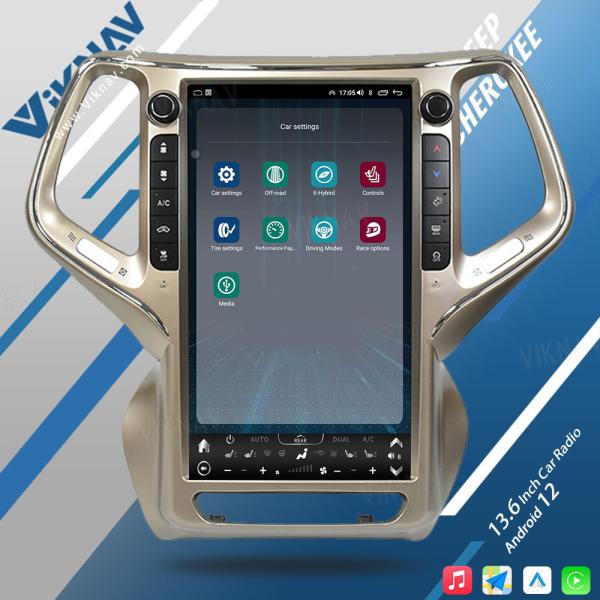Carro 2014 2018 Jeep Grand Cherokee Radio Substituição Auto Estéreo 13,6 polegadas OEM