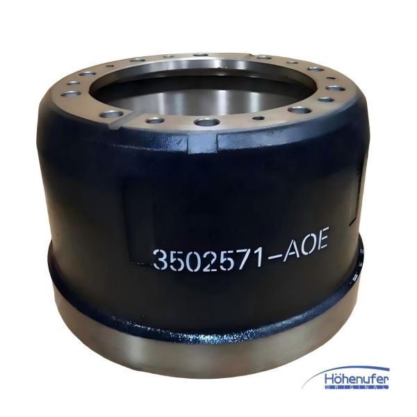 3502571-A0E / 3502571-AOE Rear Brake Drum for FAW J6 / J7 Heavy Trucks