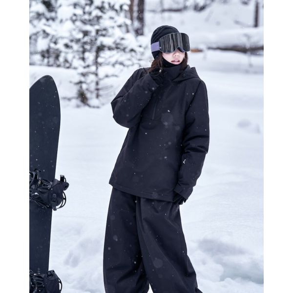 Custom OEM Couple 3L Waterproof Snowboard Ski Jacket Winter Warm Ski Sweatshirt