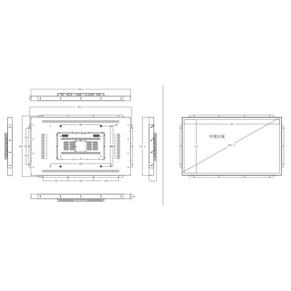 Customizable Gaming Infrared Multi 10 point Touch Screen With 3M/ELO Protocol Compatibility