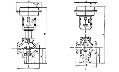 Light And Small Pneumatic Diaphragm Three Way Confluence Control Valves