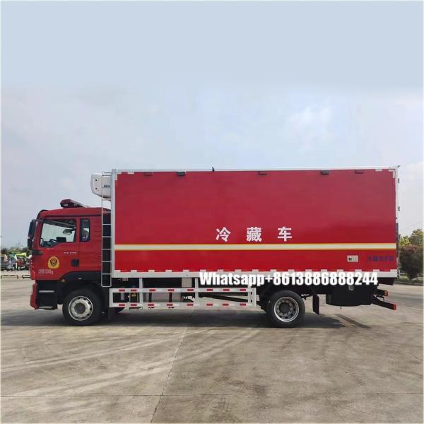 Camion réfrigéré de secours d'urgence rouge Camion réfrigérateur de secours d'urgence Camion réfrigérateur de haute qualité Camion réfrigérateur