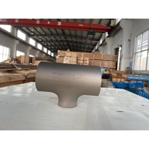 Butt-Welding Duplex Stainless Steel Equal Tee Tube UNS S31803 1”SCH5S ASME B16.9