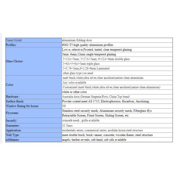 Accordion Style Modern Aluminium Windows With Retractable Screen
