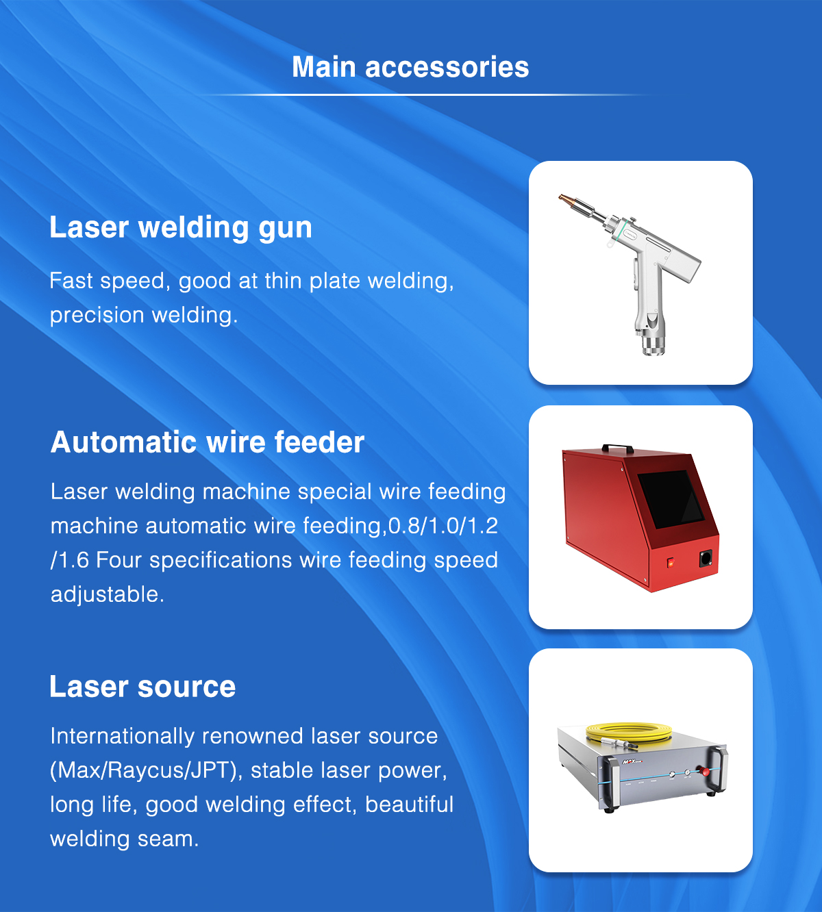 1500W 3-in-1 Fiber Laser Welding Cutting Cleaning Machine for Stainless Steel Rust Removal